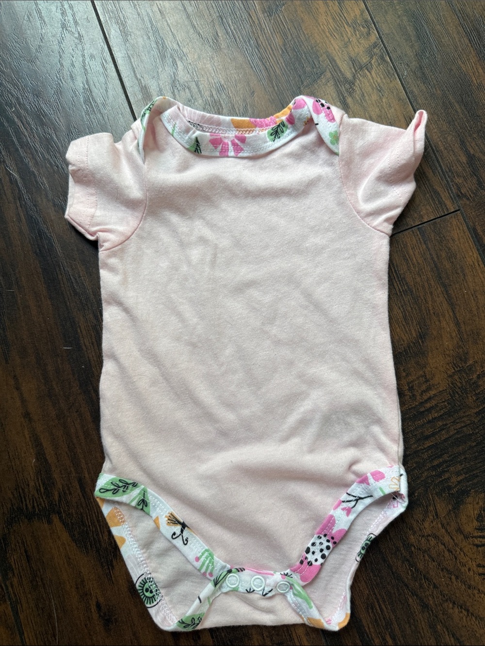Floral shirt onesie